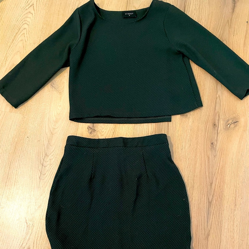 Green two piece. Never worn